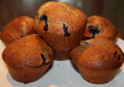 Muffins met bosbessen; recept; recepten; zoet; muffin; cake; bosbes; bosbessen; bosbessenmuffin